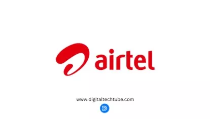 Airtel logo red with a white background