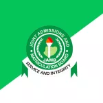 Jamb logo with a green and white background