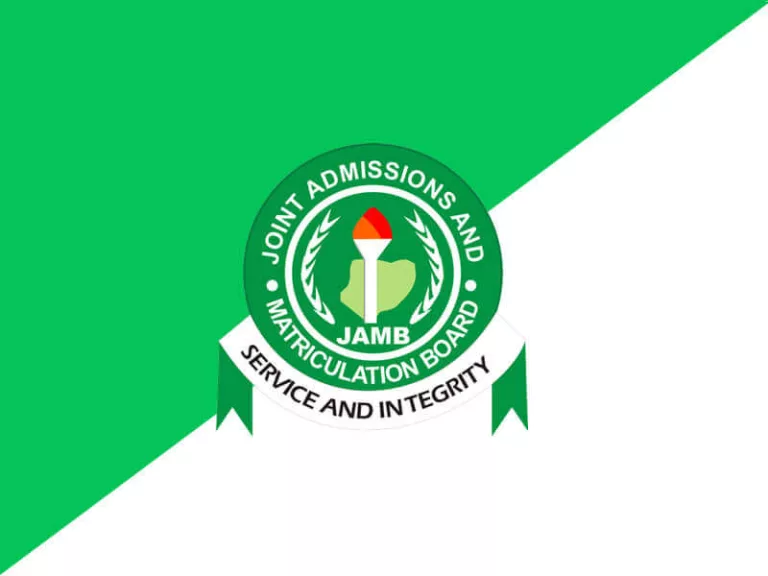 Jamb logo with a green and white background
